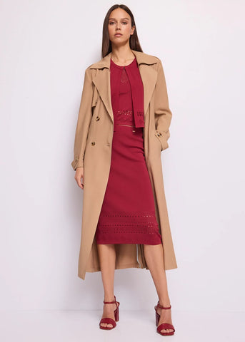 GAUDì 611FD53003 Cardigan bordeaux da donna in maglia