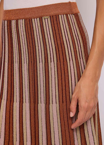 GAUDì 611FD73001 Gonna plissé in filato lurex