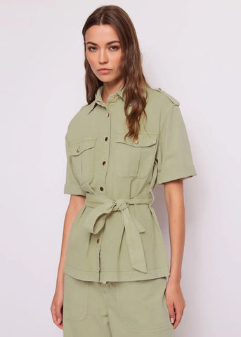 GAUDì 11BD35015 Giacca overshirt con cintura