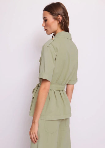 GAUDì 11BD35015 Giacca overshirt con cintura