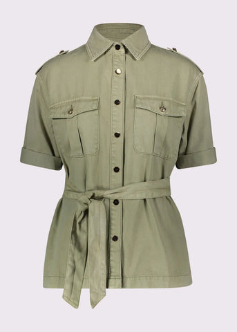 GAUDì 11BD35015 Giacca overshirt con cintura