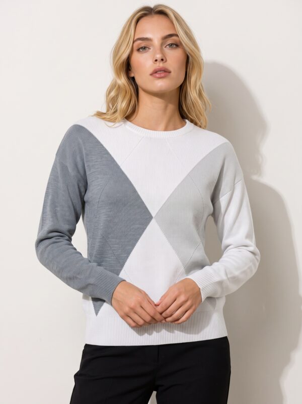 MARKUP COD: MW2600030 Maglia rombi jacquard