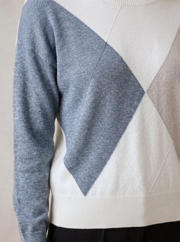 MARKUP COD: MW2600030 Maglia rombi jacquard