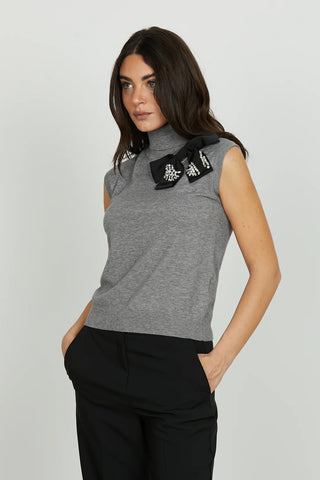 Maglia NASSO s/m ciclista con fiocco più pietre RELISH