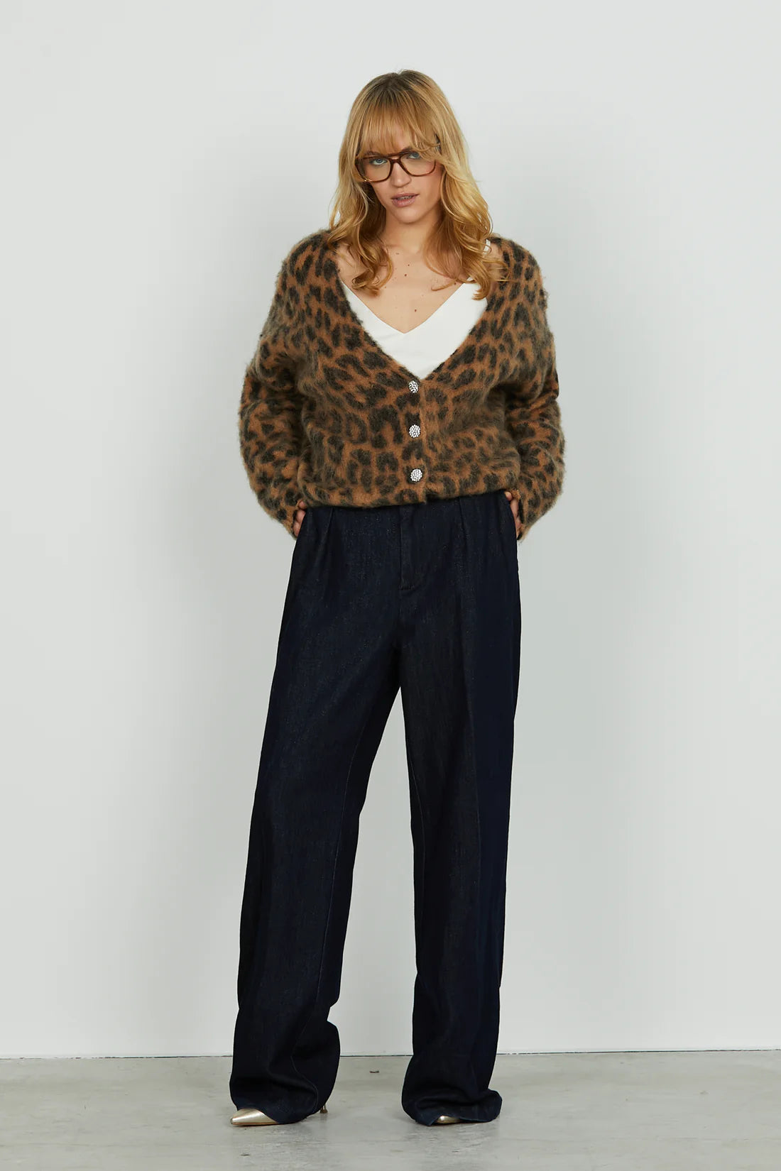 Panta ALAIN_20 v.alta con ts francesi più pinces più cint.con alamaro wild fit d.blu RELISH