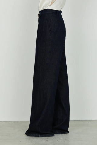 Panta ALAIN_20 v.alta con ts francesi più pinces più cint.con alamaro wild fit d.blu RELISH