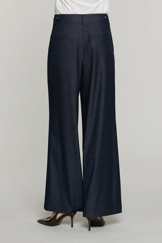 RELISH Pantalone SOUL vita alta con alette più pinces più ts francesi più filetto denim