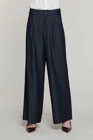 RELISH Pantalone SOUL vita alta con alette più pinces più ts francesi più filetto denim