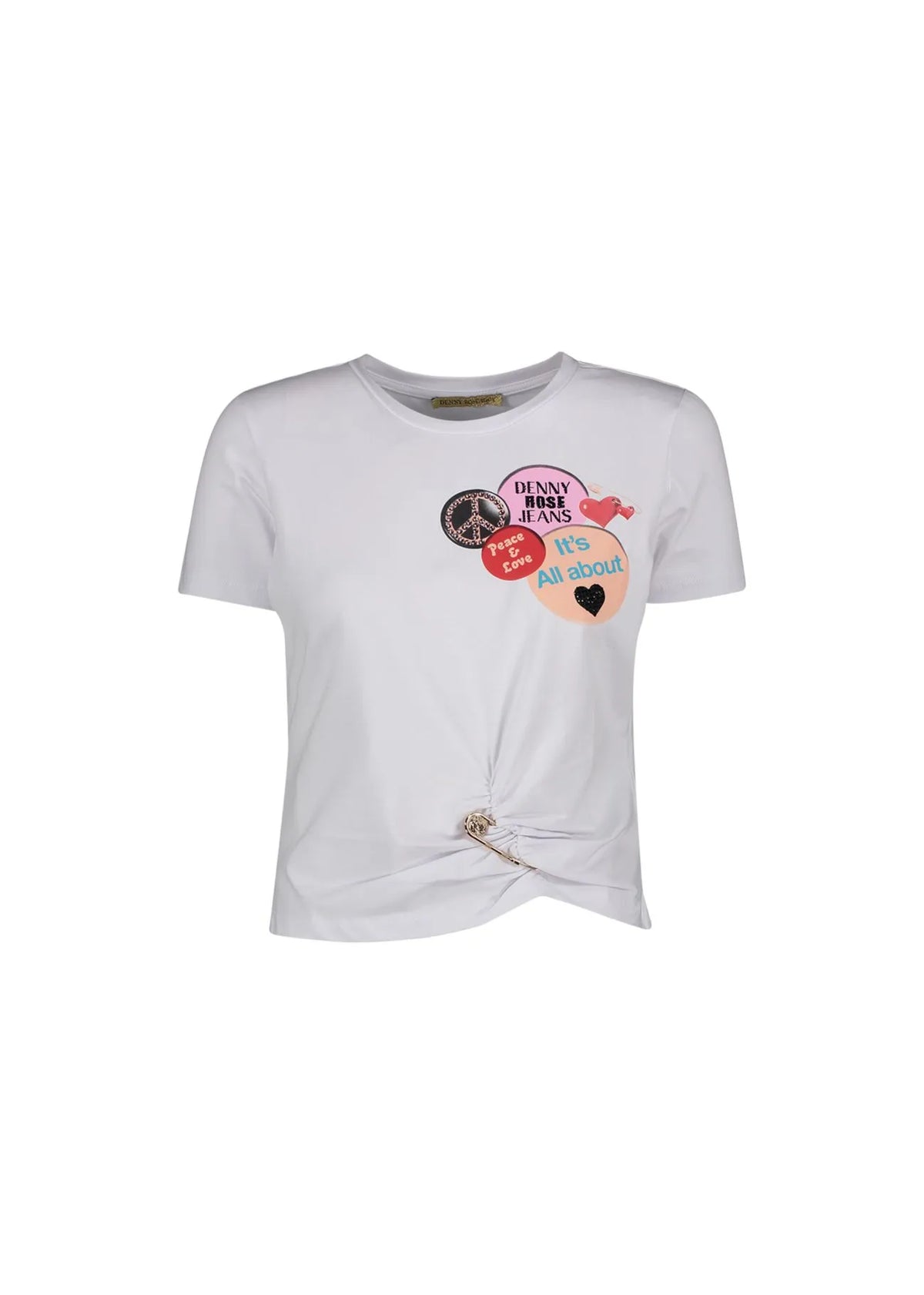 T-shirt con stampa e spilla  DENNYROSE MOD. 311ND64024